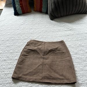 houndstooth mini skirt